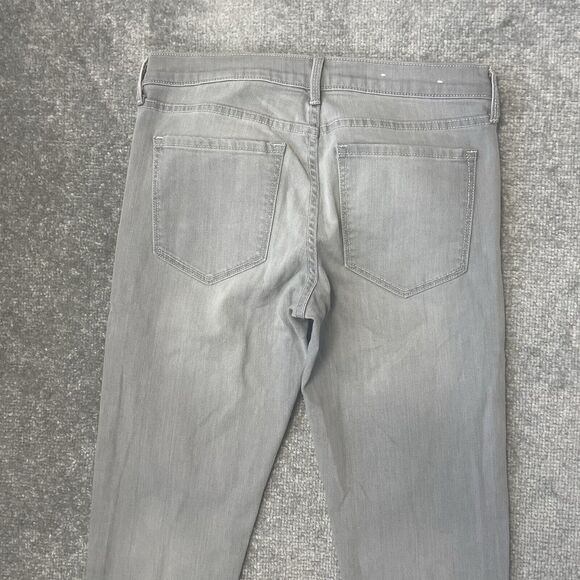Banana Republic Jeans Womens 27 Light Grey Skinny Stretch Denim Pants Casual - Picture 10 of 11